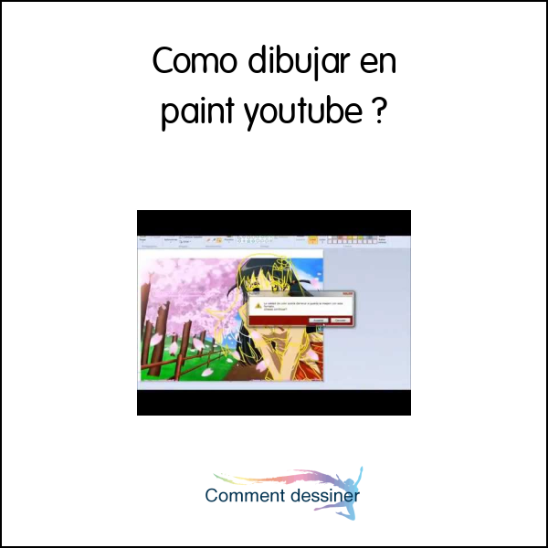 Como dibujar en paint youtube